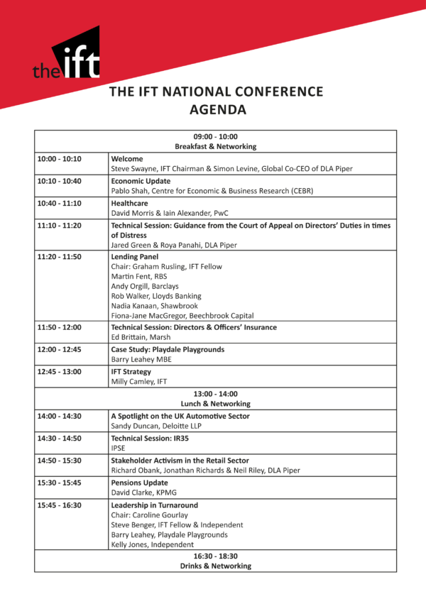The IFT National Conference The IFT