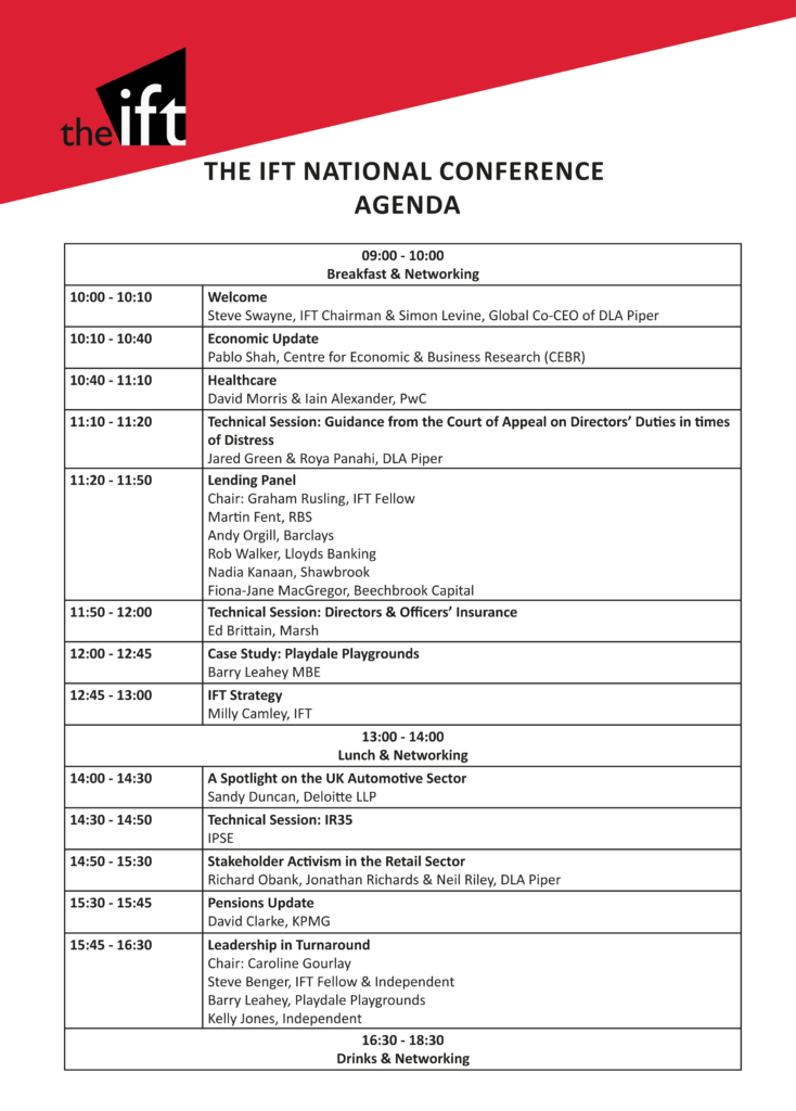 The IFT National Conference The IFT