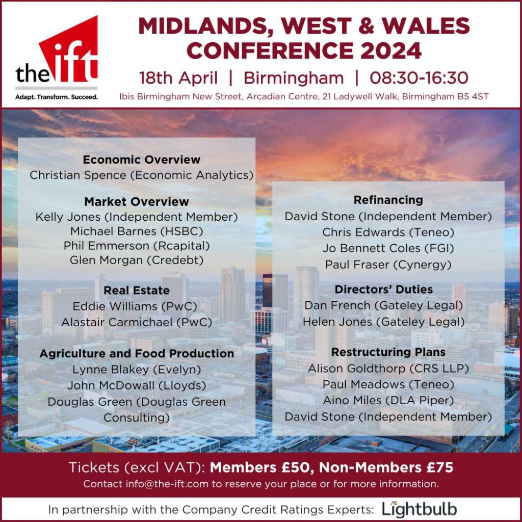 IFT Midland, West & Wales Conference 2024 The IFT